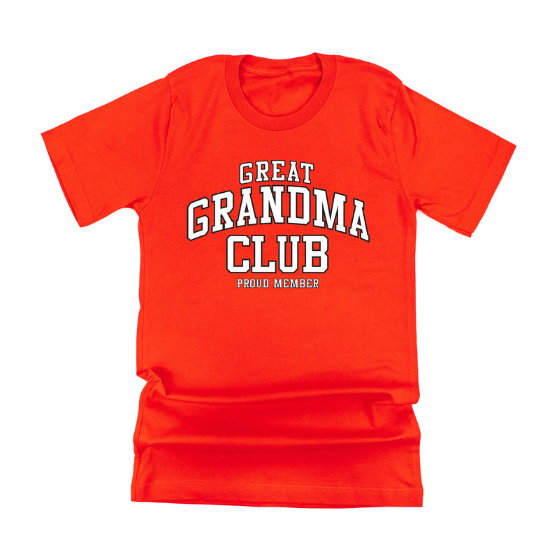 Varsity Style - GREAT GRANDMA Club - Proud Member - Unisex Tee