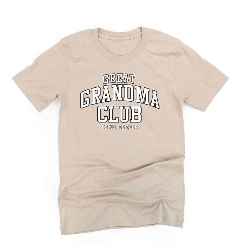 Varsity Style - GREAT GRANDMA Club - Proud Member - Unisex Tee