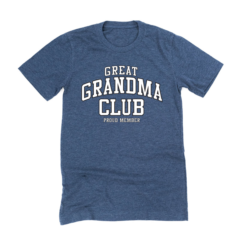 Varsity Style - GREAT GRANDMA Club - Proud Member - Unisex Tee