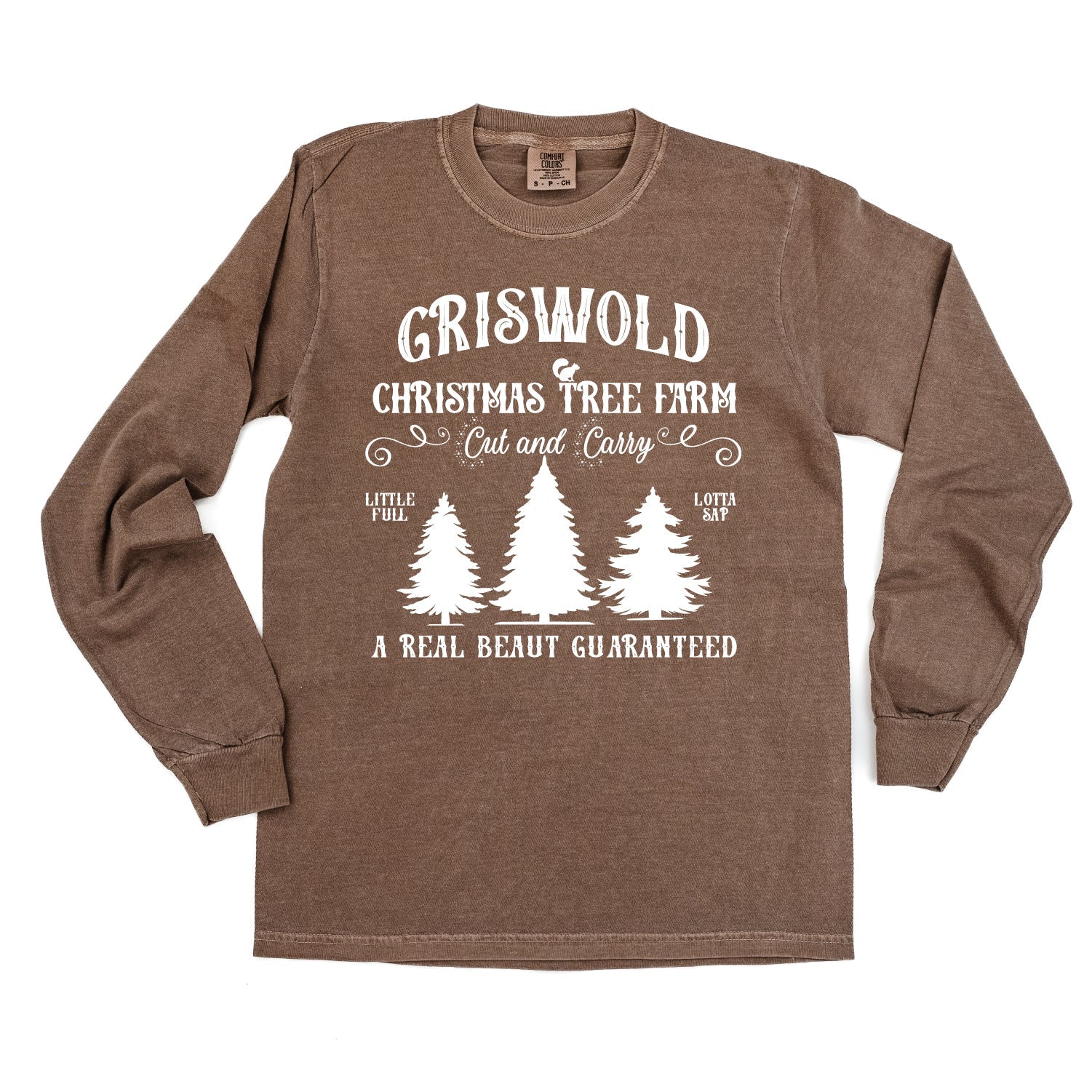Griswold Christmas Tree Farm - LONG SLEEVE Comfort Colors Tee Little Mama Shirt Shop