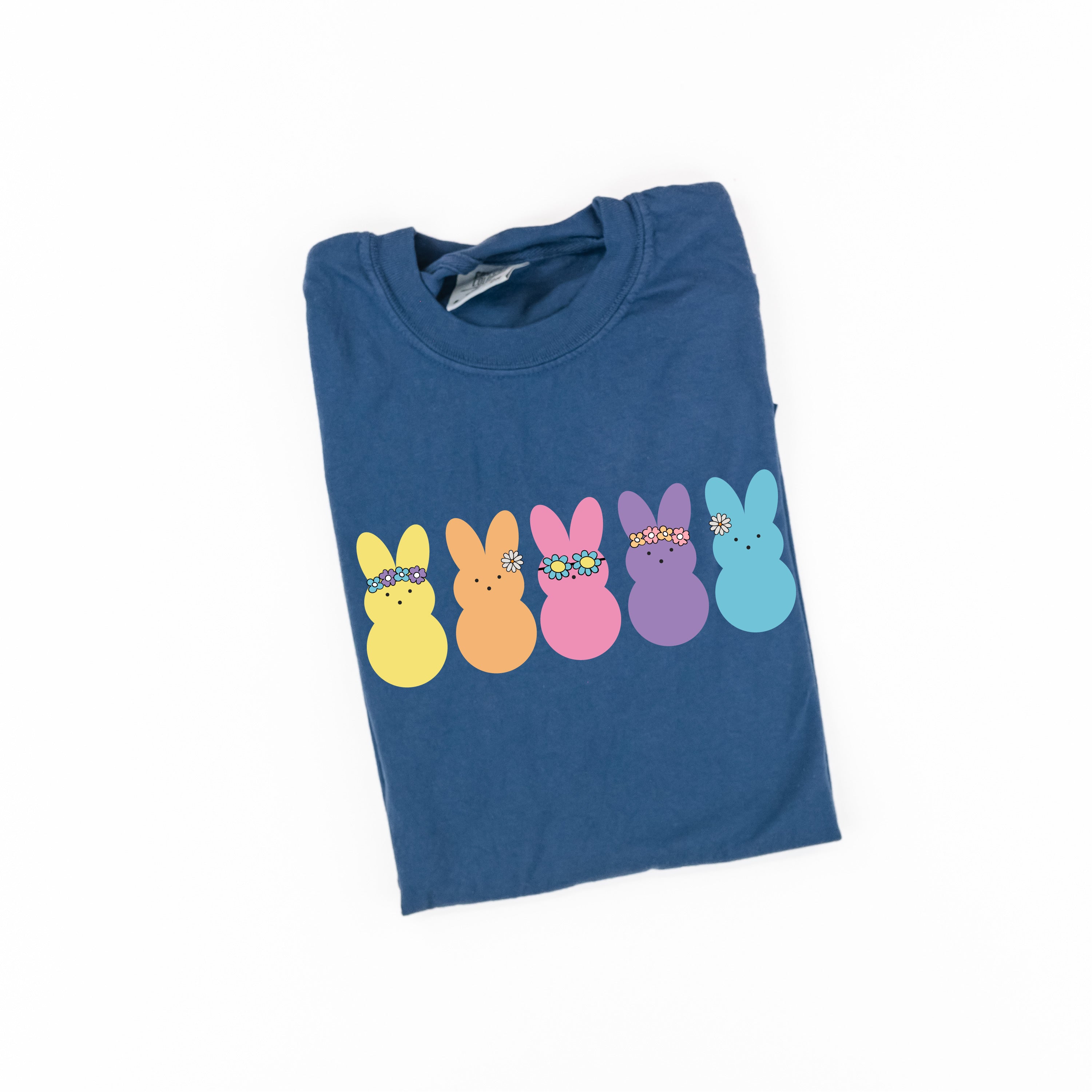 Floral Headband Neon Peeps - Comfort Colors Tee Little Mama Shirt Shop
