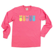 Floral Headband Neon Peeps - LONG SLEEVE Comfort Colors Tee Little Mama Shirt Shop