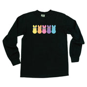 Floral Headband Neon Peeps - LONG SLEEVE Comfort Colors Tee Little Mama Shirt Shop