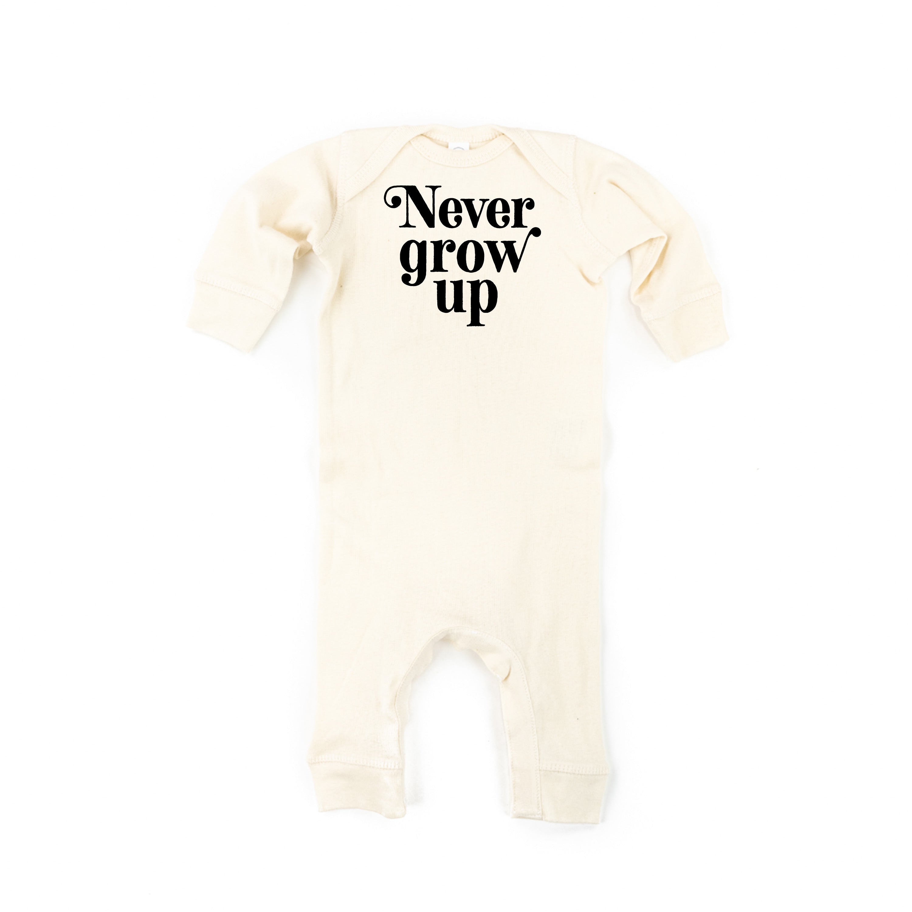 Never Grow Up - Baby Sleeper Little Mama Shirt Shop