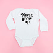 Never Grow Up - Child Long Sleeve Tee Little Mama Shirt Shop
