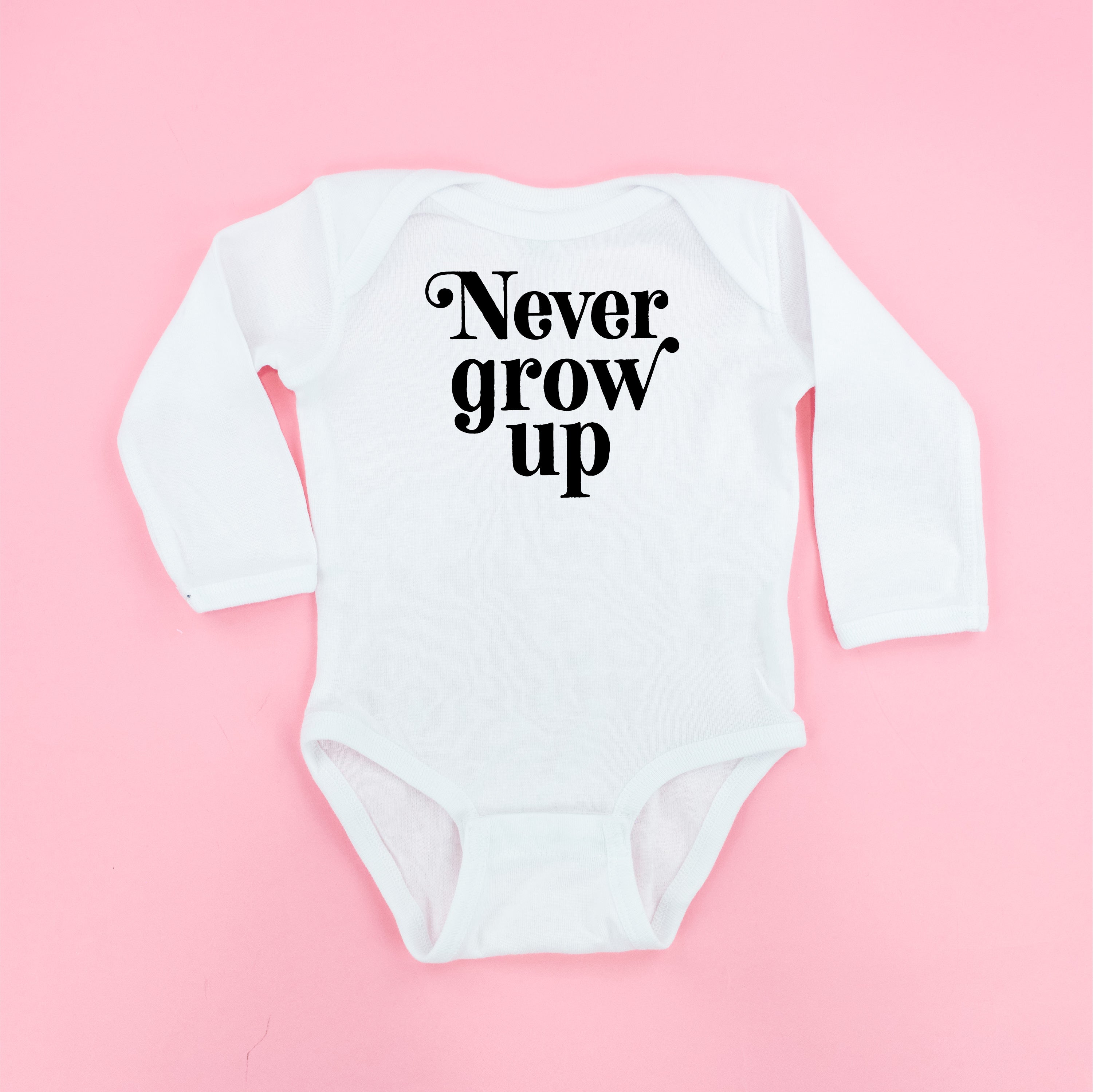 Never Grow Up - Child Long Sleeve Tee Little Mama Shirt Shop