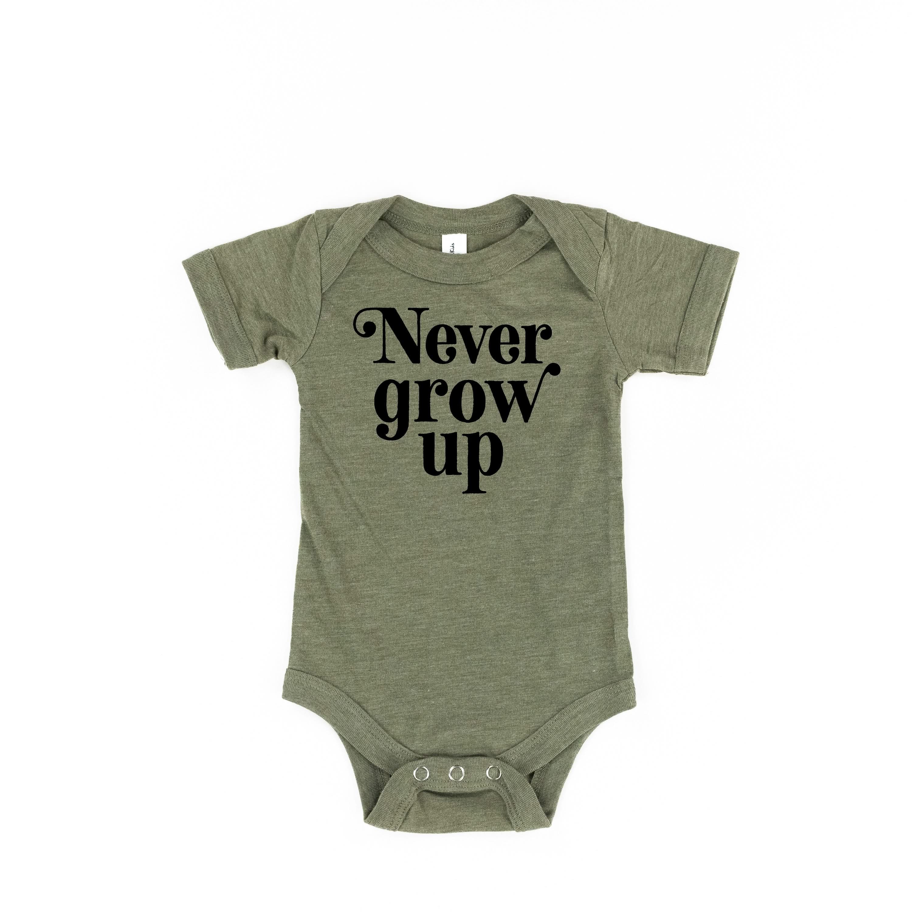 Never Grow Up - Child Shirt Little Mama Shirt Shop