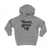 Never Grow Up - CHILD HOODIE Little Mama Shirt Shop LLC