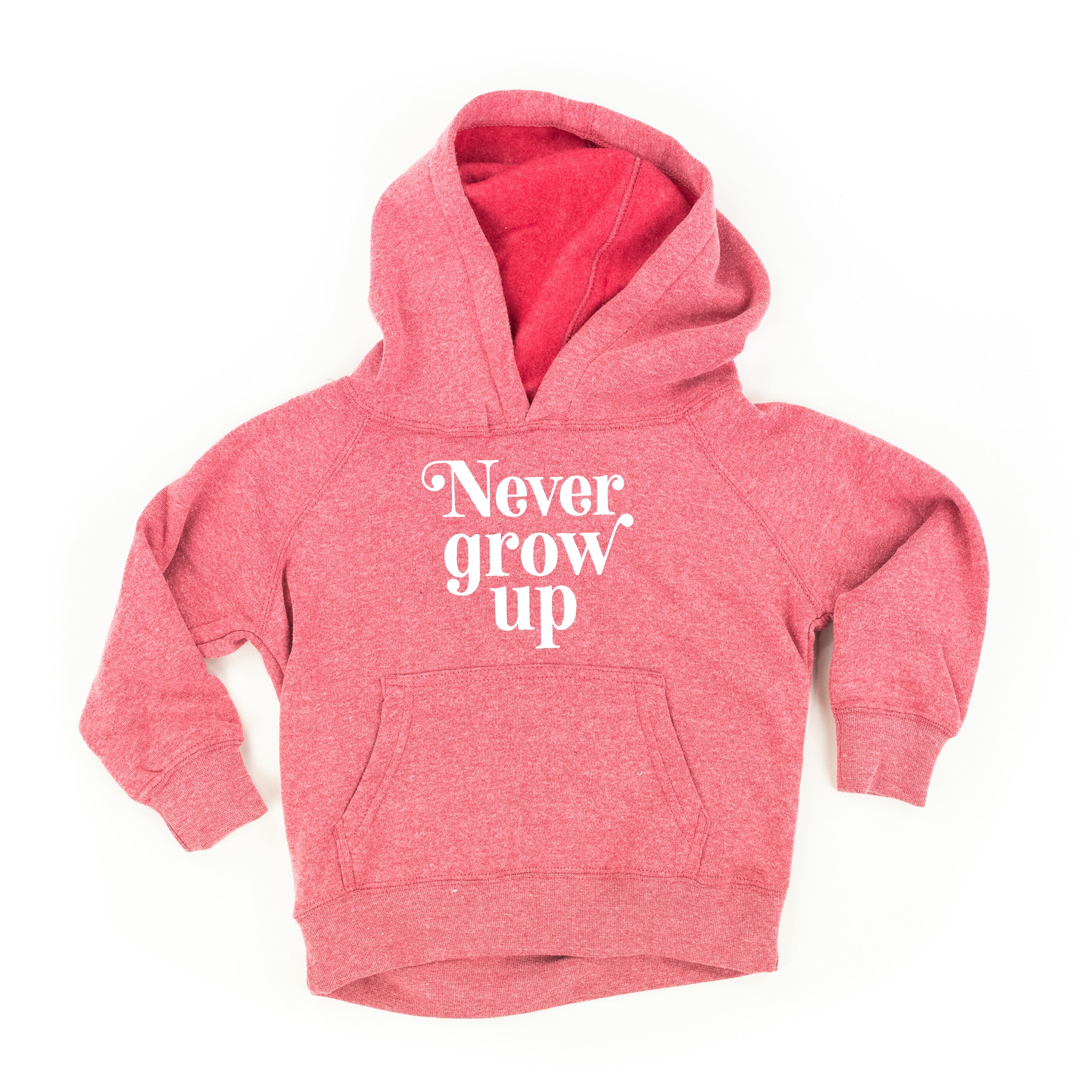 Never Grow Up - CHILD HOODIE Little Mama Shirt Shop LLC
