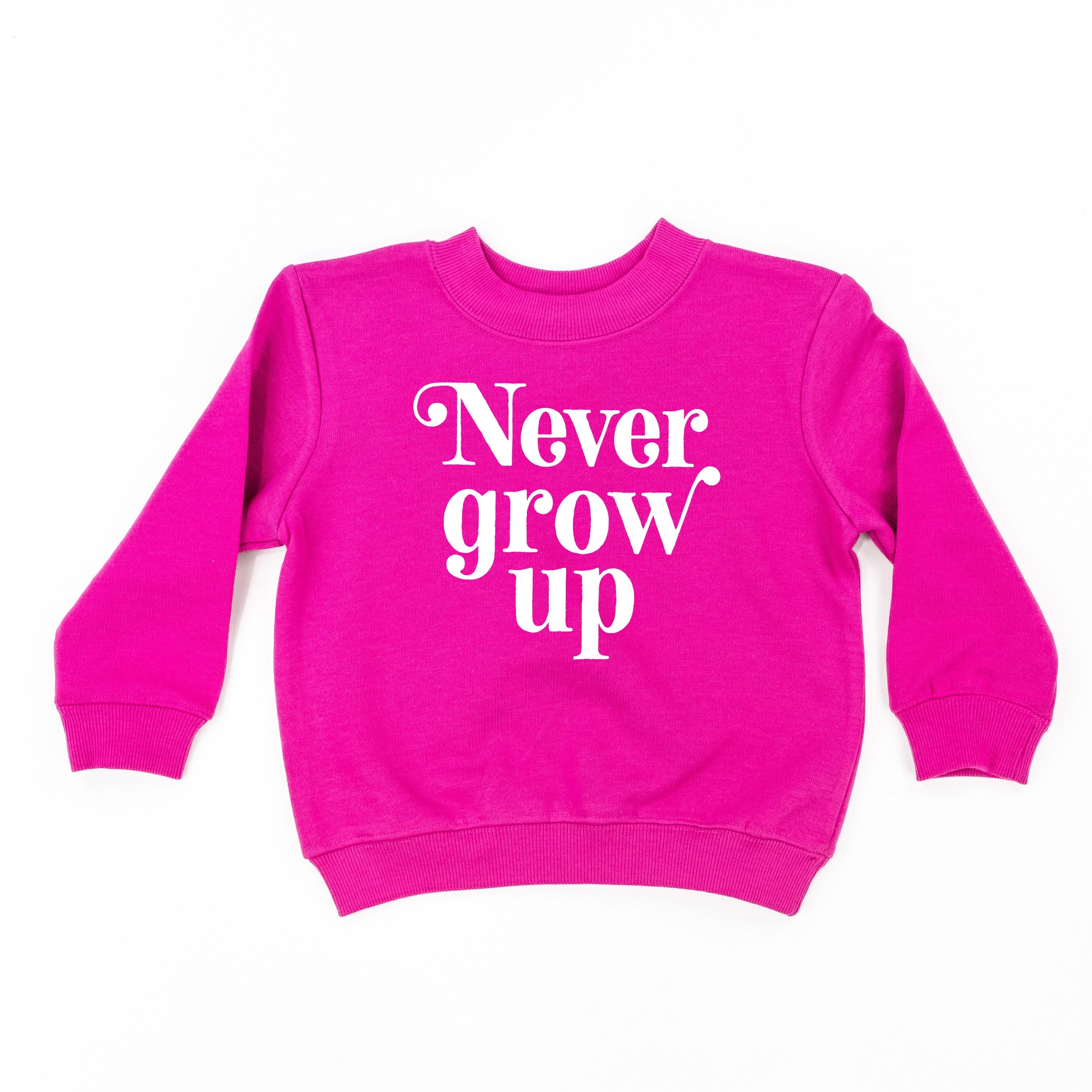 Never Grow Up - Child Sweater Little Mama Shirt Shop