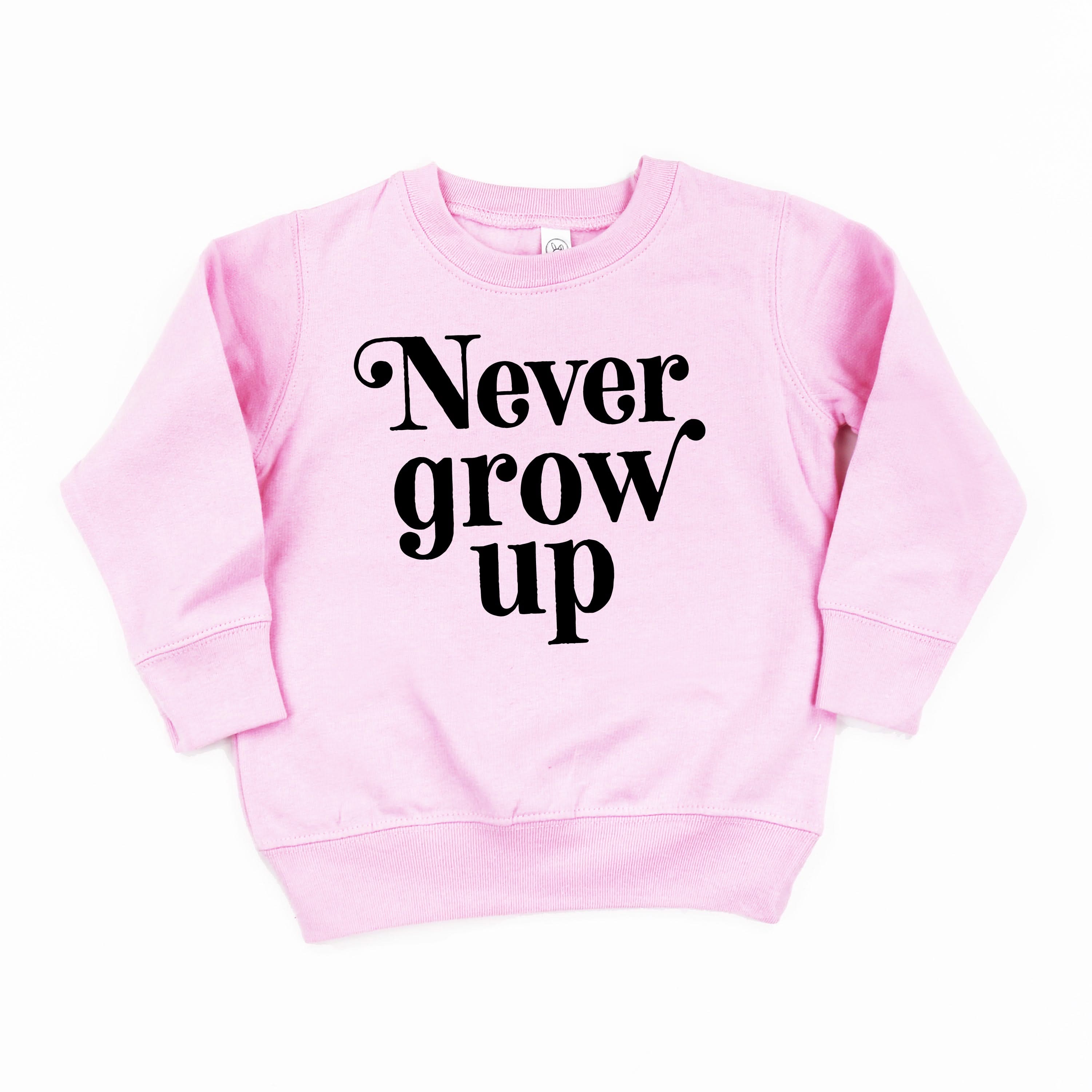 Never Grow Up - Child Sweater Little Mama Shirt Shop