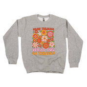 Grow Through What You Go Through - BASIC FLEECE CREWNECK Little Mama Shirt Shop LLC