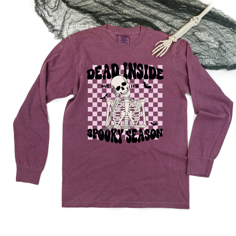 Dead Inside But It's Spooky Season - LONG SLEEVE COMFORT COLORS TEE