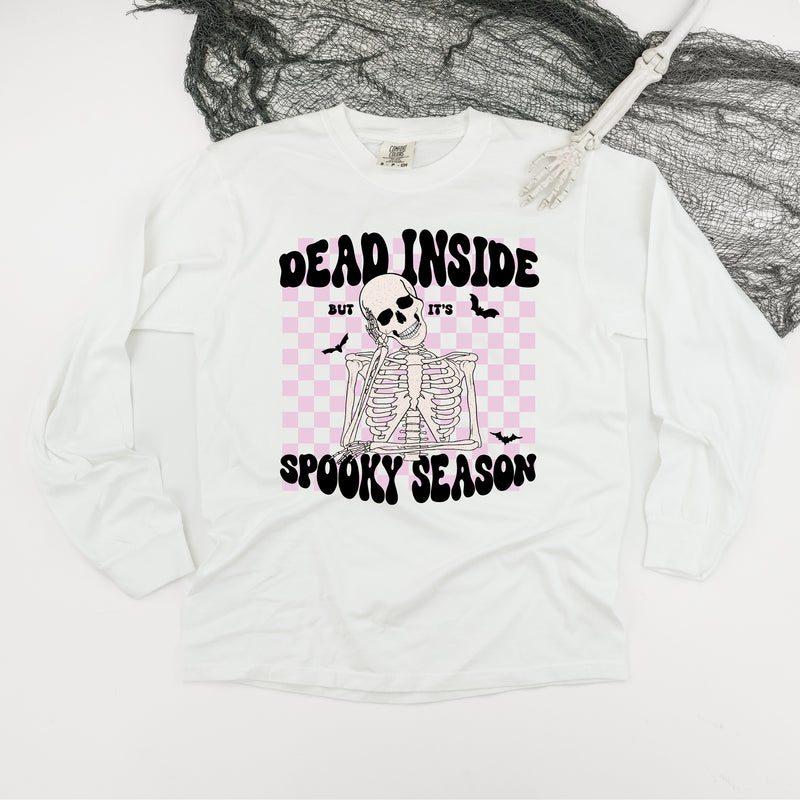 Dead Inside But It's Spooky Season - LONG SLEEVE COMFORT COLORS TEE