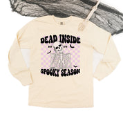 Dead Inside But It's Spooky Season - Long Sleeve Comfort Colors Tee Little Mama Shirt Shop