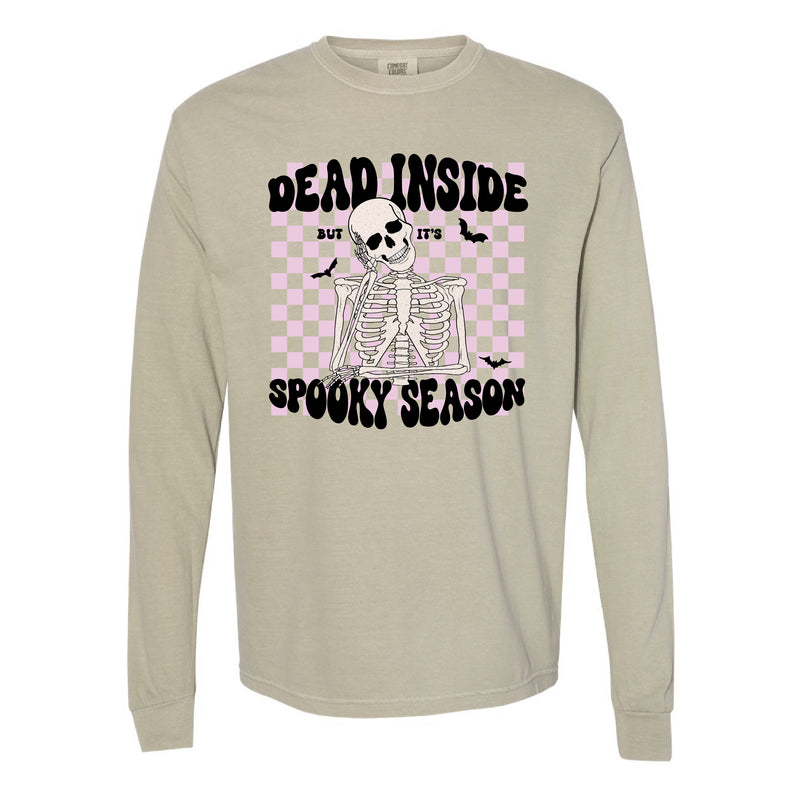 Dead Inside But It's Spooky Season - LONG SLEEVE COMFORT COLORS TEE