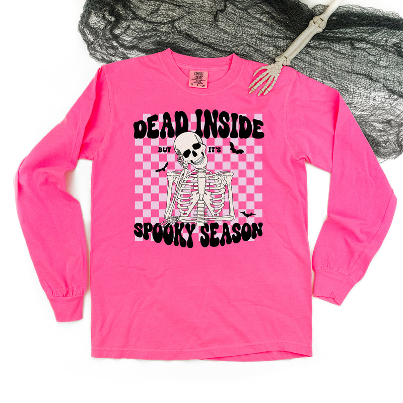 Dead Inside But It's Spooky Season - LONG SLEEVE COMFORT COLORS TEE