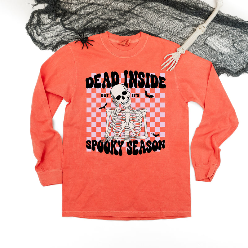 Dead Inside But It's Spooky Season - LONG SLEEVE COMFORT COLORS TEE