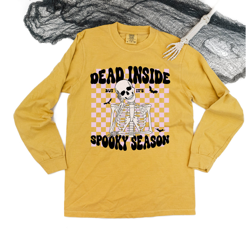 Dead Inside But It's Spooky Season - LONG SLEEVE COMFORT COLORS TEE