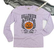 Halloween Town - Long Sleeve Comfort Colors Tee Little Mama Shirt Shop