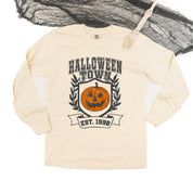 Halloween Town - Long Sleeve Comfort Colors Tee Little Mama Shirt Shop