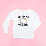 Happiest When Reading - Child Long Sleeve Tee Little Mama Shirt Shop