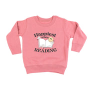 Happiest When Reading - Child Sweater Little Mama Shirt Shop