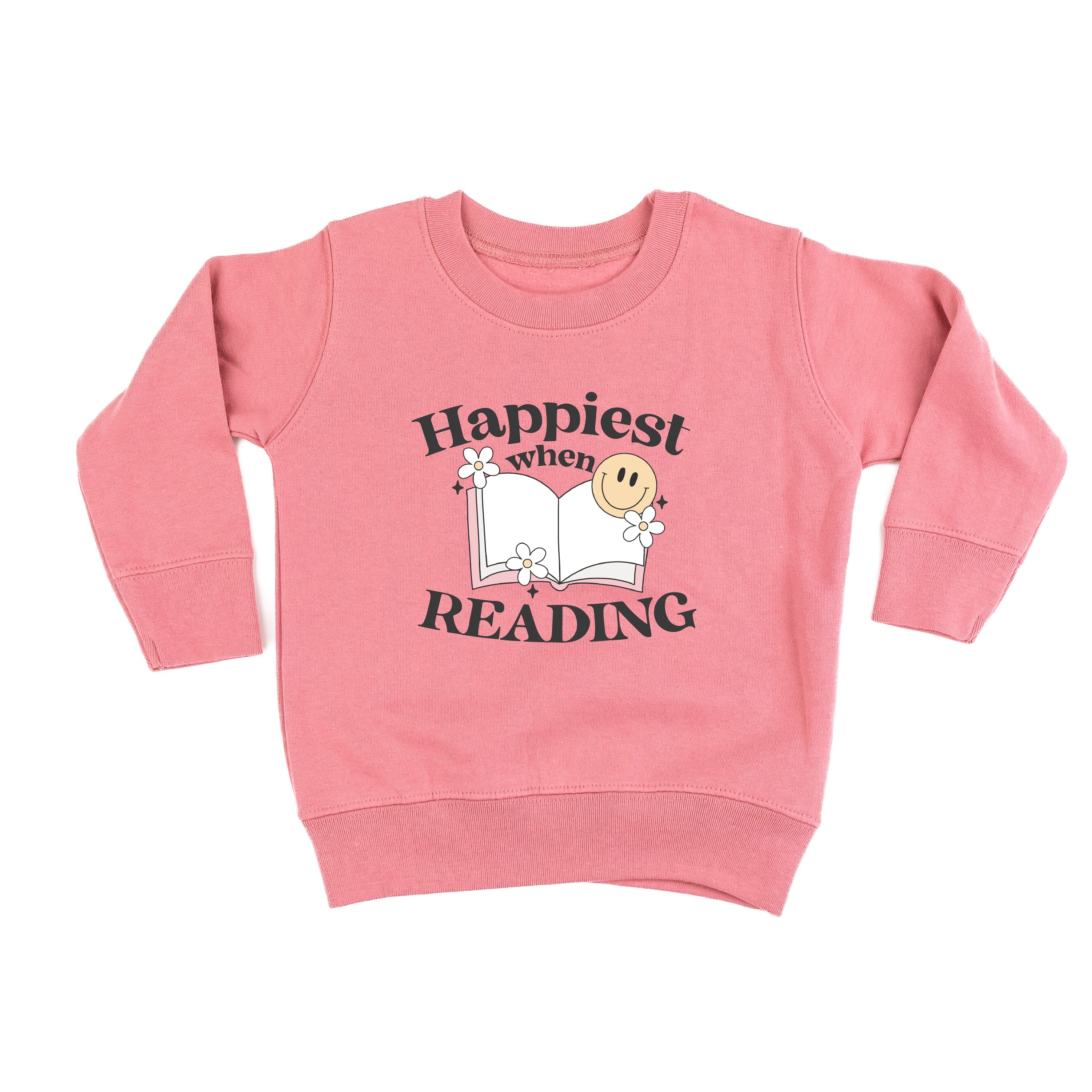 Happiest When Reading - Child Sweater Little Mama Shirt Shop