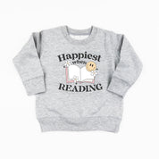 Happiest When Reading - Child Sweater Little Mama Shirt Shop