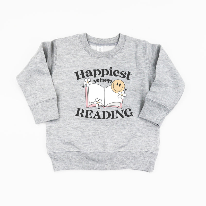 Happiest When Reading - Child Sweater