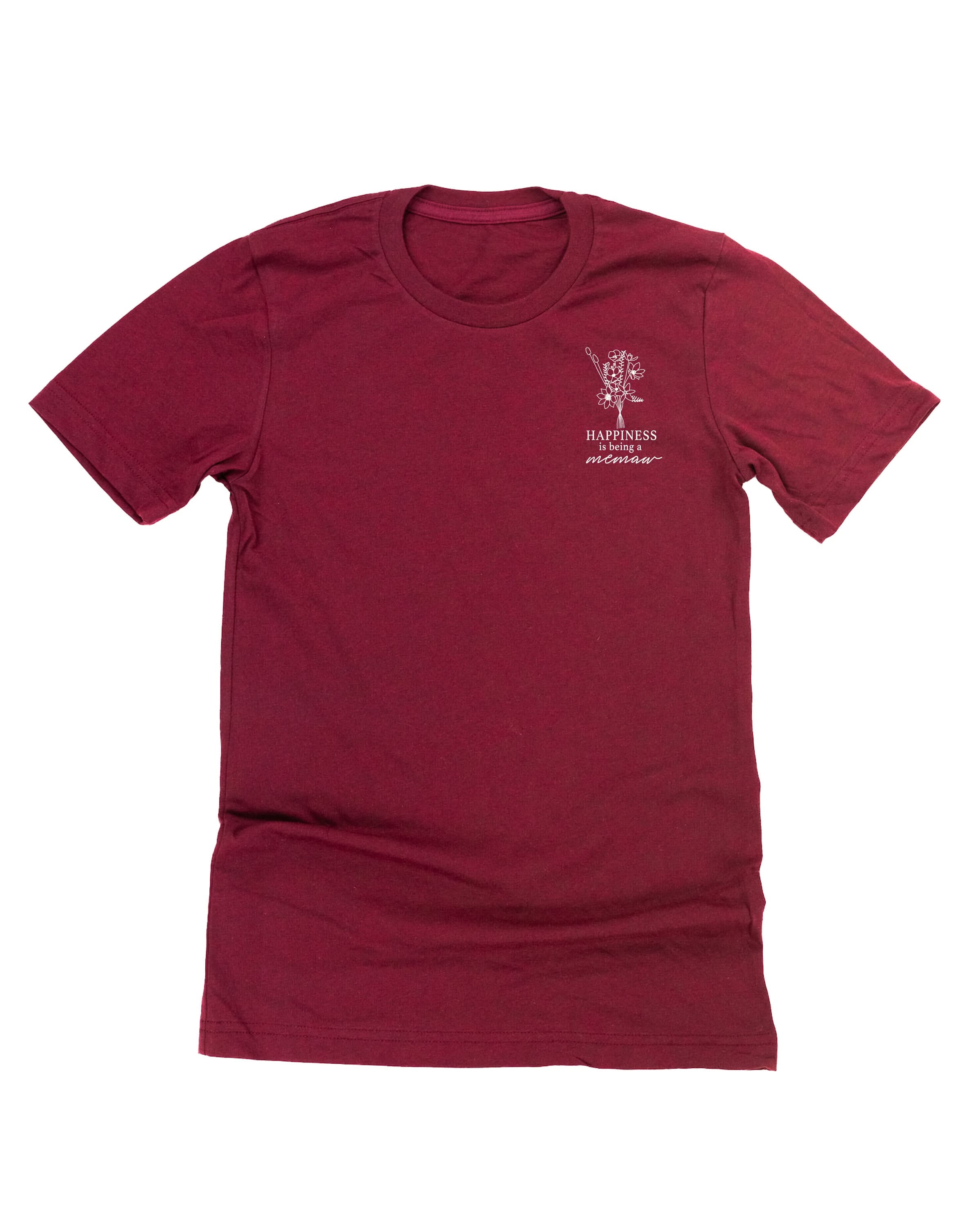 Bouquet Style - "Happiness Is Being a _______" (pocket) - (Choose Your Name) - Unisex Tee Little Mama Shirt Shop