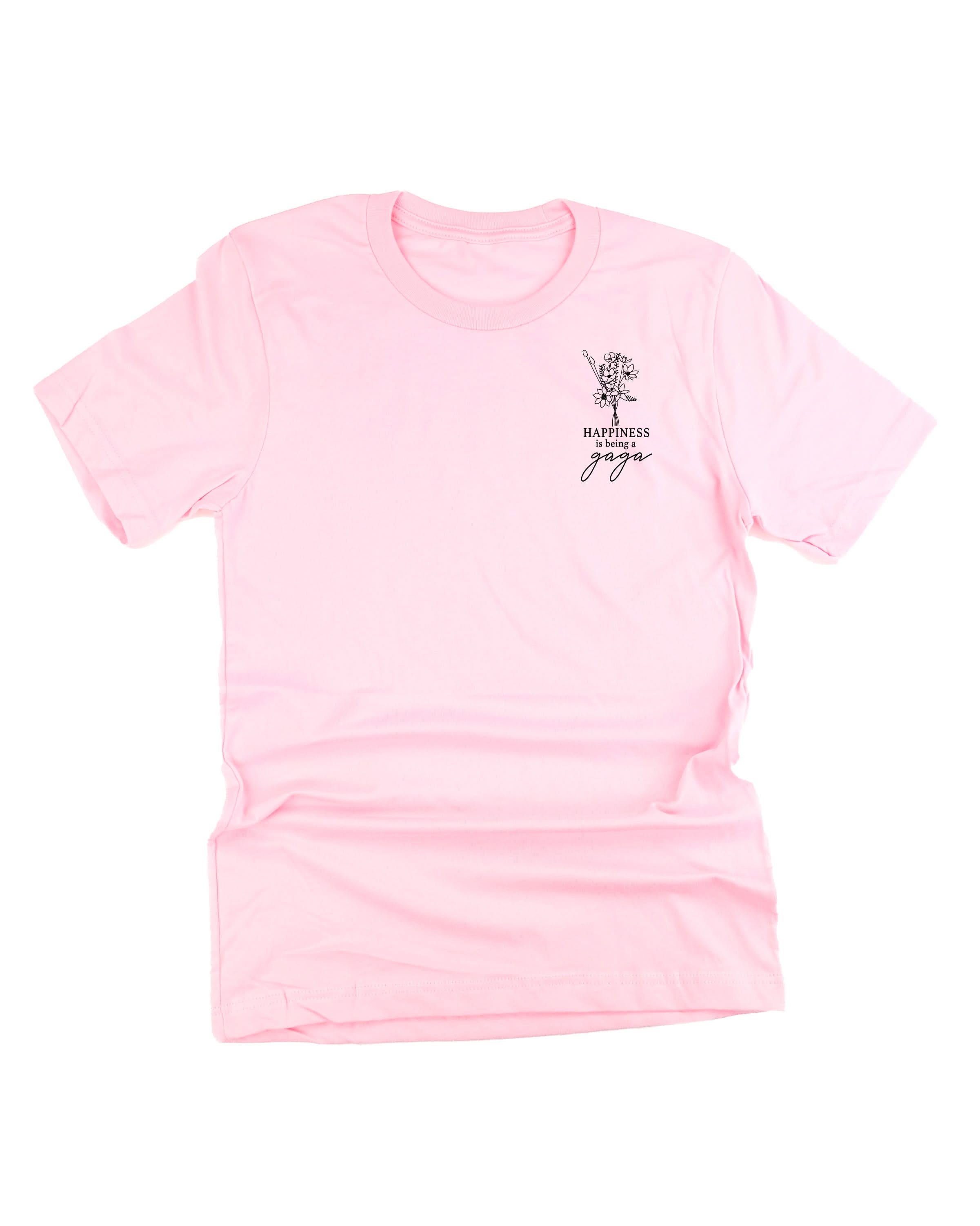 Bouquet Style - "Happiness Is Being a _______" (pocket) - (Choose Your Name) - Unisex Tee Little Mama Shirt Shop