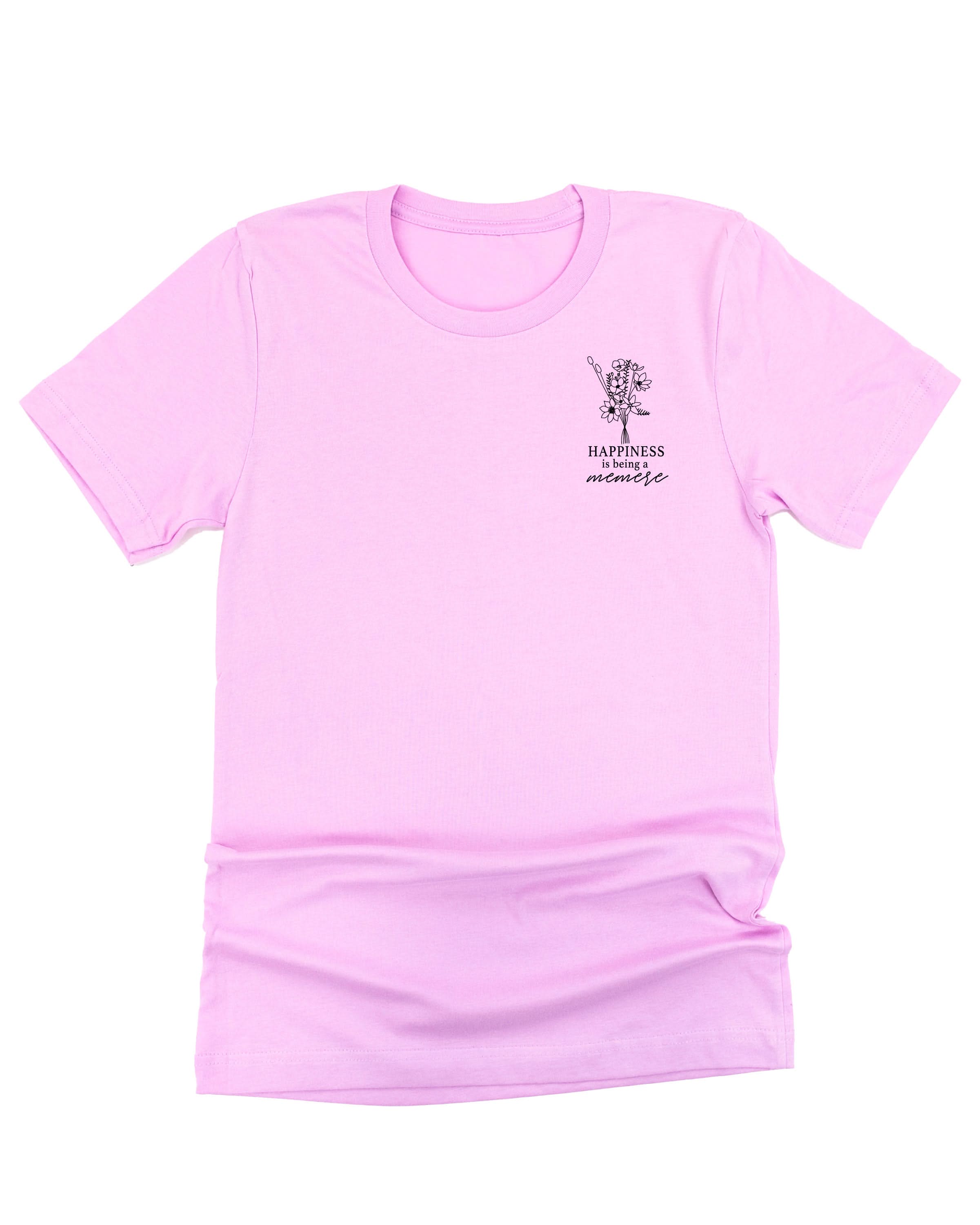 Bouquet Style - "Happiness Is Being a _______" (pocket) - (Choose Your Name) - Unisex Tee Little Mama Shirt Shop