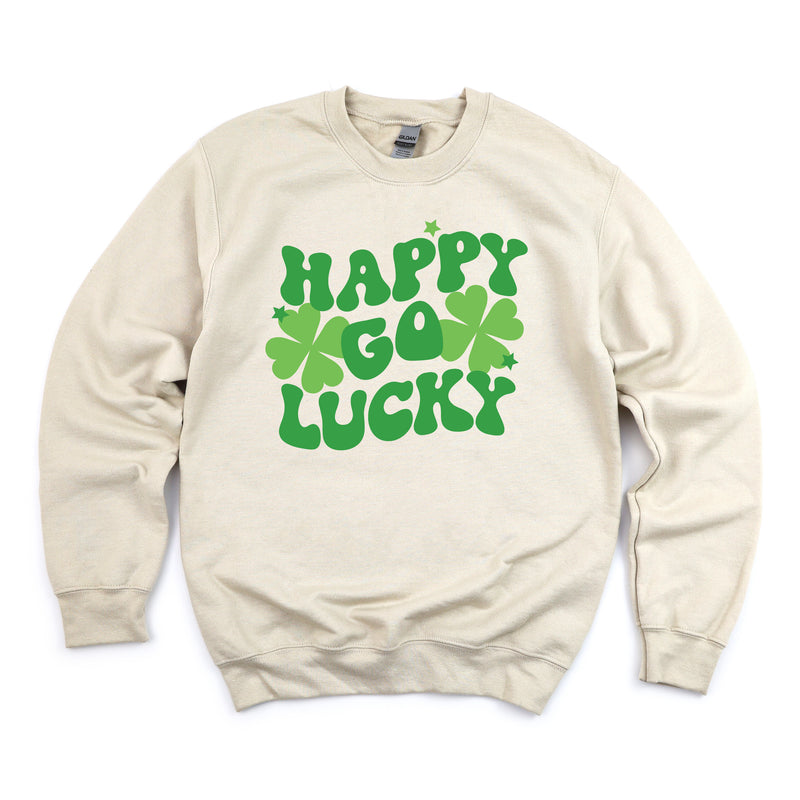 Happy Go Lucky - BASIC FLEECE CREWNECK