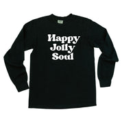 Happy Jolly Soul - LONG SLEEVE Comfort Colors Tee Little Mama Shirt Shop