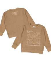 Harvest Brunch Club (f&bd) - Coyote Brown Child Sweater Little Mama Shirt Shop