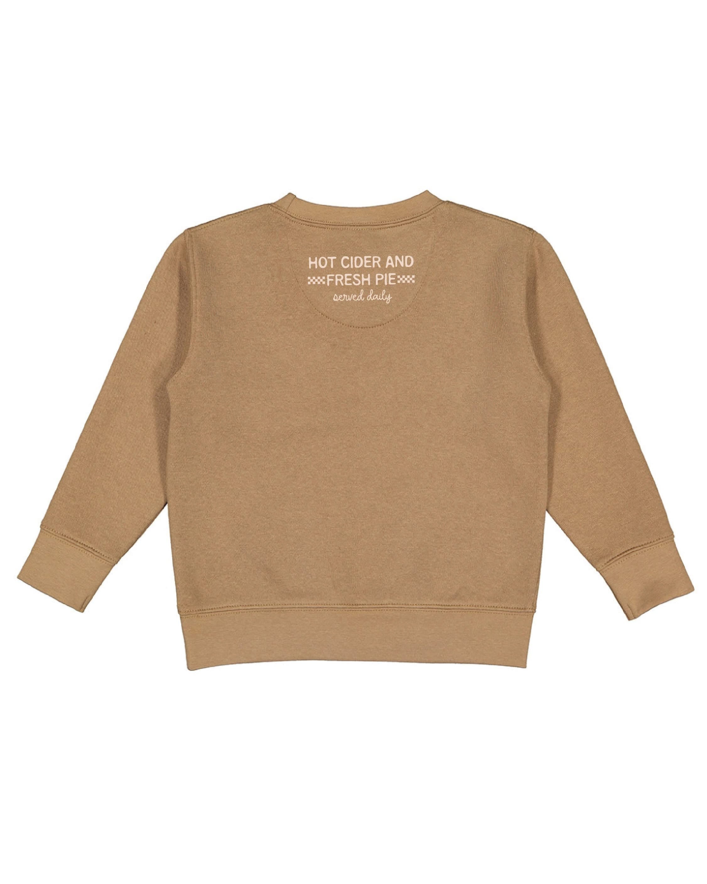 Harvest Brunch Club (f&bd) - Coyote Brown Child Sweater Little Mama Shirt Shop