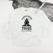Haunted House Tours - Long Sleeve Comfort Colors Tee Little Mama Shirt Shop