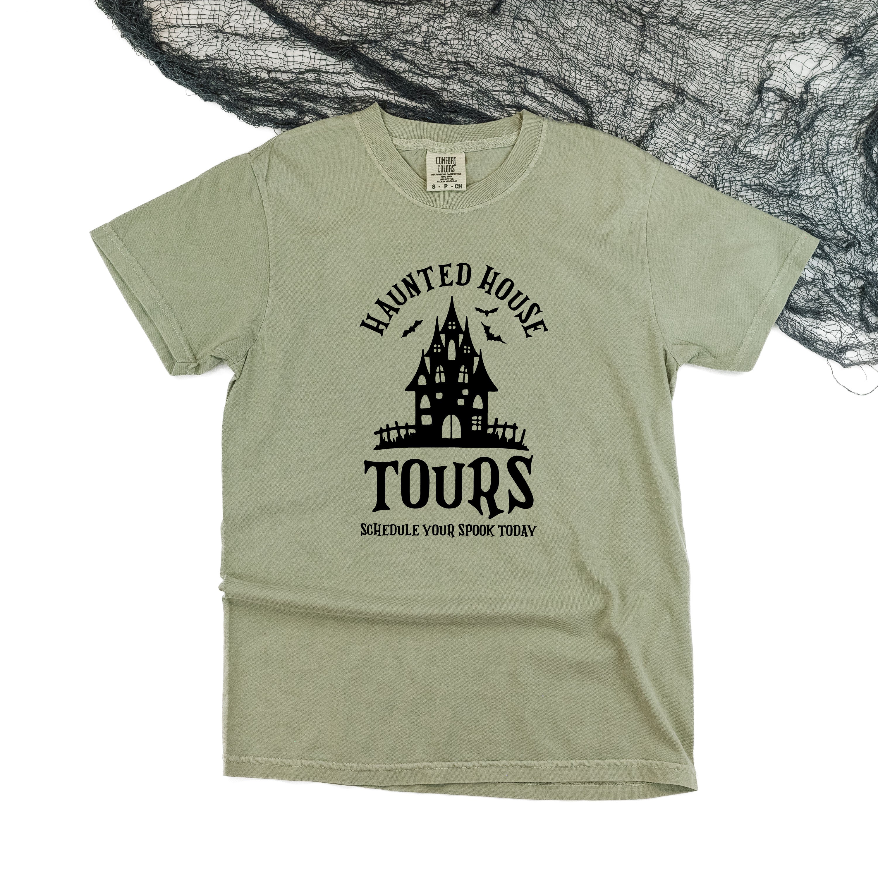 Haunted House Tours - Comfort Colors Tee Little Mama Shirt Shop