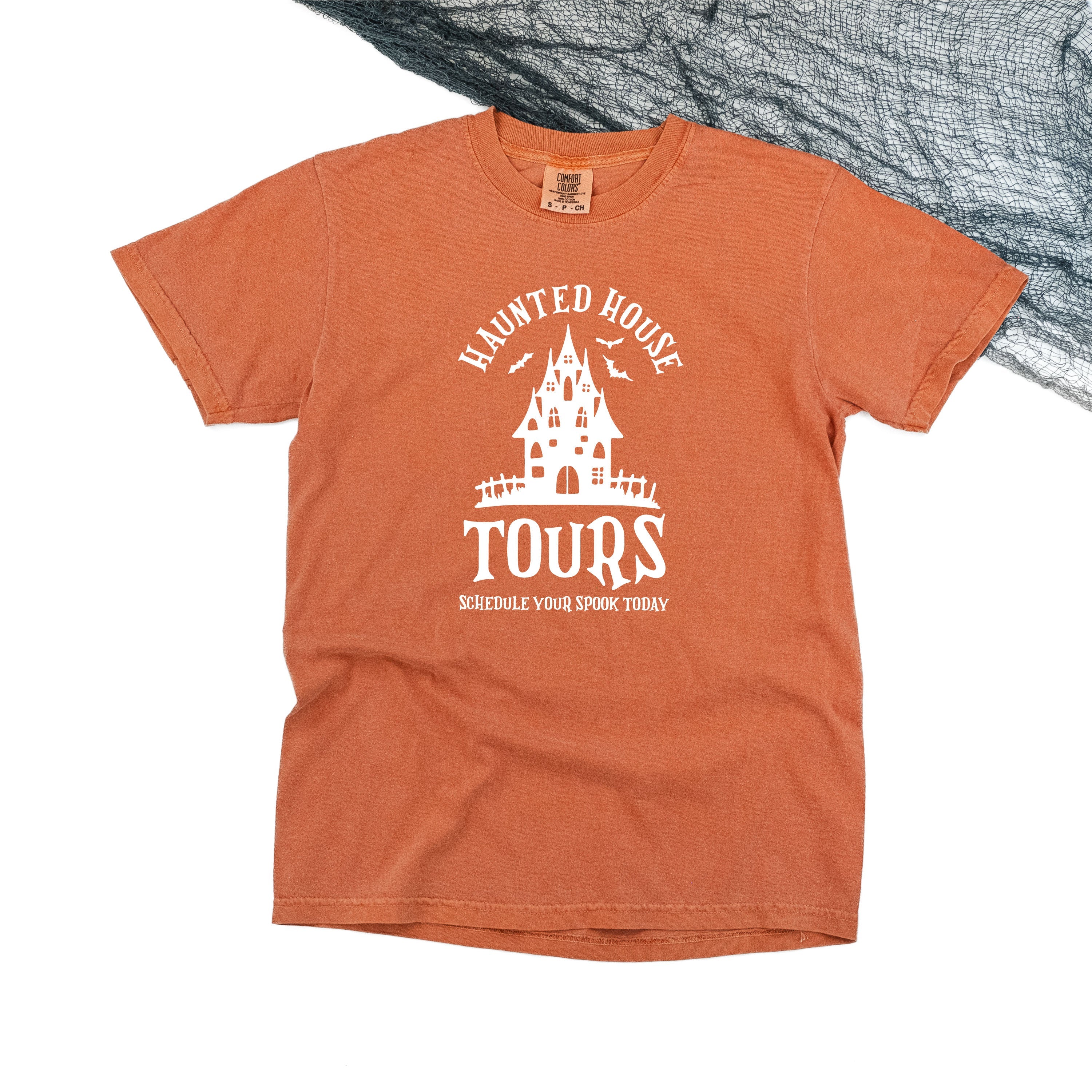 Haunted House Tours - Comfort Colors Tee Little Mama Shirt Shop