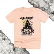 Haunted Library - Unisex Tee Little Mama Shirt Shop