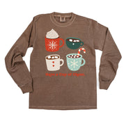 Have A Cup Of Cheer - LONG SLEEVE Comfort Colors Tee Little Mama Shirt Shop