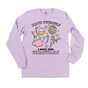 Have Yourself A Merry Little Christmas - LONG SLEEVE Comfort Colors Tee Little Mama Shirt Shop