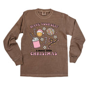 Have Yourself A Merry Little Christmas - LONG SLEEVE Comfort Colors Tee Little Mama Shirt Shop