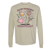 Have Yourself A Merry Little Christmas - LONG SLEEVE Comfort Colors Tee Little Mama Shirt Shop