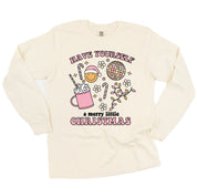 Have Yourself A Merry Little Christmas - LONG SLEEVE Comfort Colors Tee Little Mama Shirt Shop