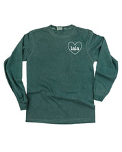"______ (Heart Around) - (Choose Your Grandma Name)" - Long Sleeve Comfort Colors Tee Little Mama Shirt Shop