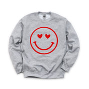 Heart Eyes Smiley Face - BASIC Fleece Little Mama Shirt Shop LLC