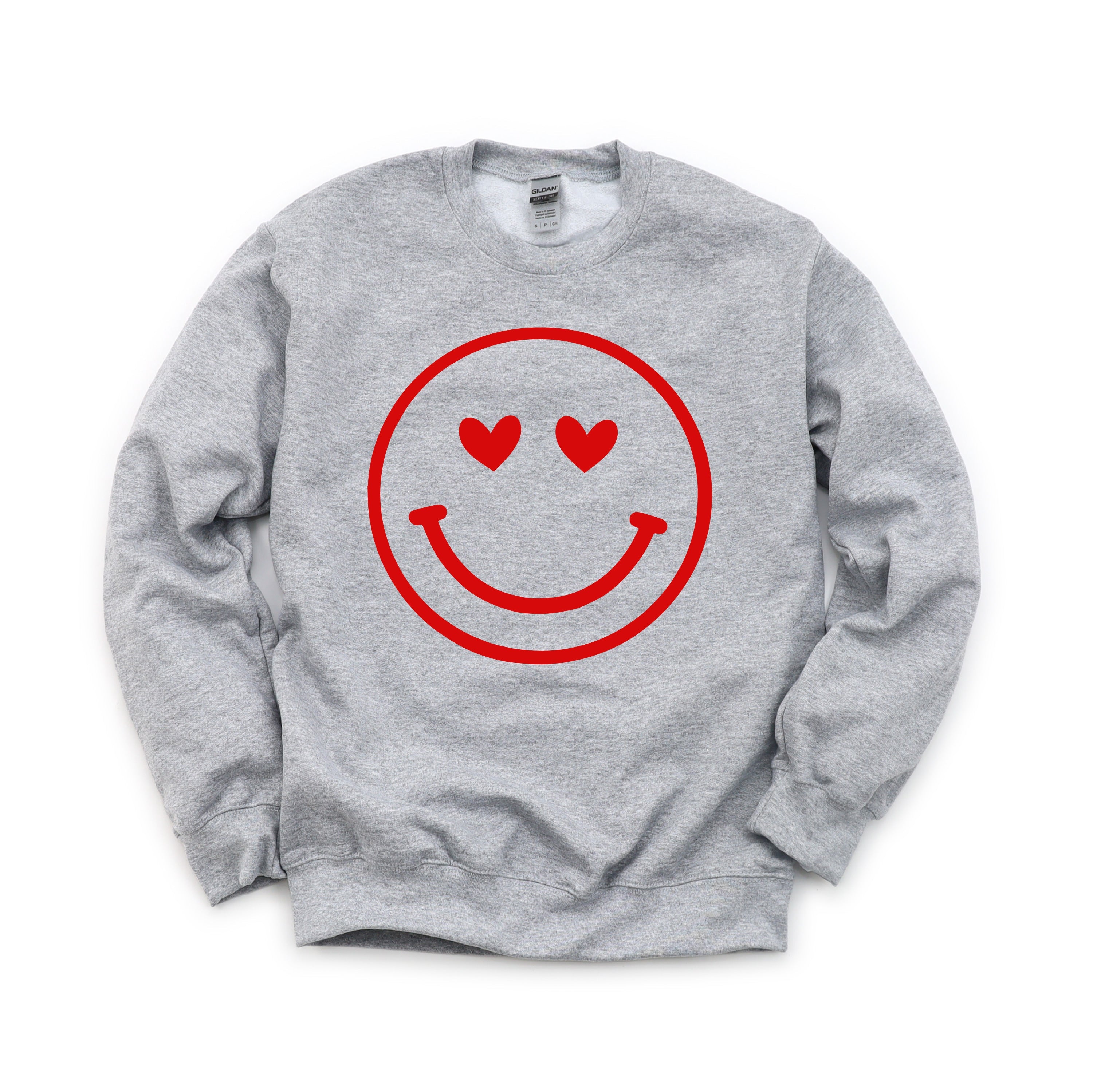 Heart Eyes Smiley Face - BASIC Fleece Little Mama Shirt Shop LLC
