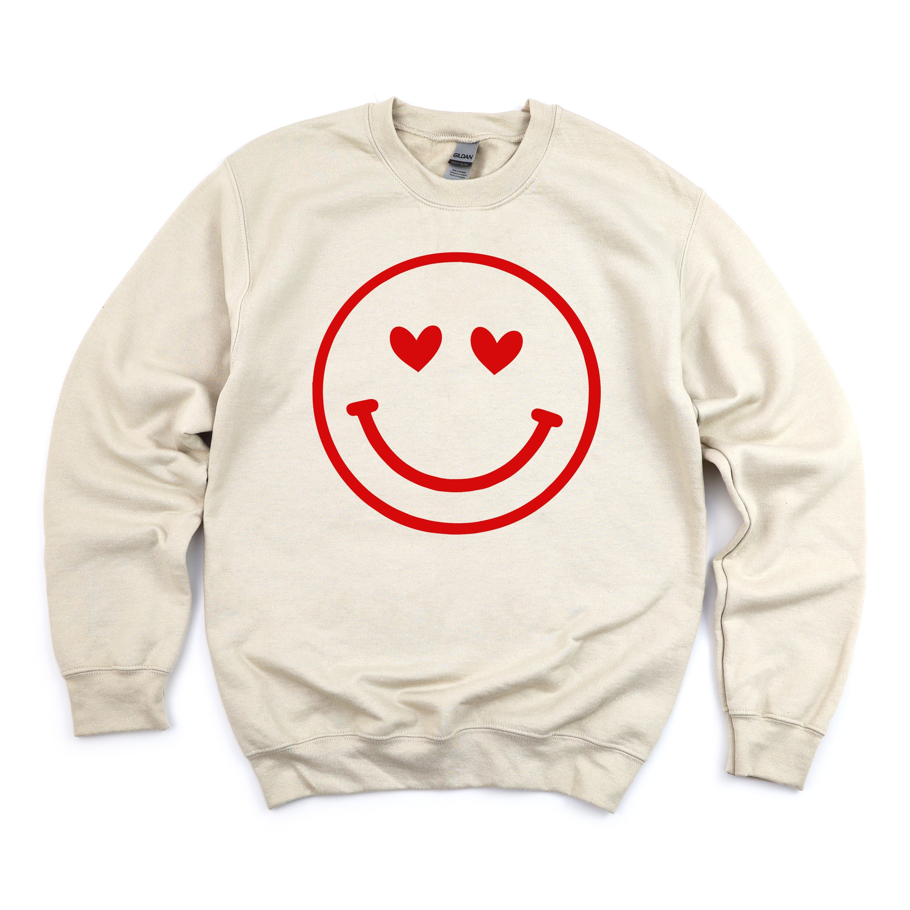 Heart Eyes Smiley Face - BASIC Fleece Little Mama Shirt Shop LLC